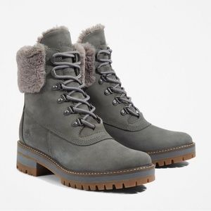 NEW Timberland Courmayeur Valley 6” Waterproof Faux Fur Boots Women’s size 7.5